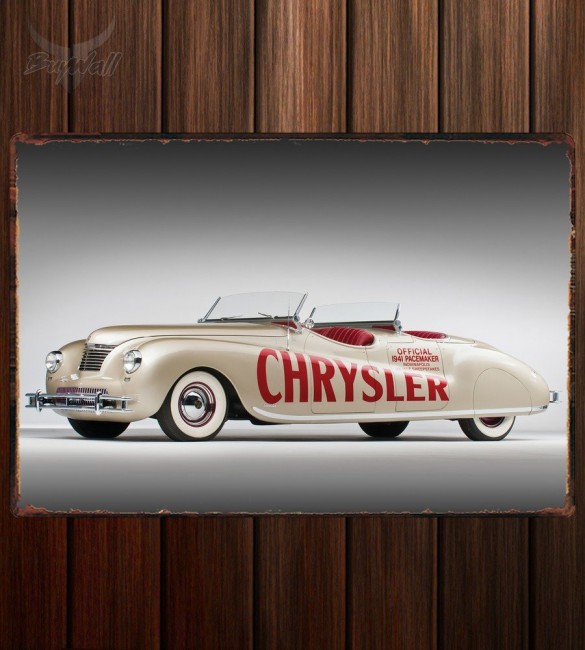 Металлическая табличка Chrysler Newport Dual Cowl Phaeton LeBaron Pace Car Металлическая табличка Chrysler Newport Dual Cowl Phaeton LeBaron Pace Car